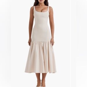 House of CB “Amore” Midi Dress (cream)